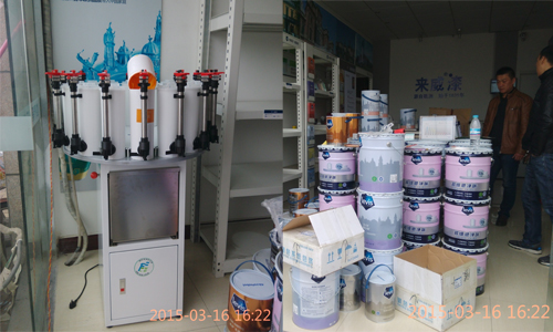 賦彩手動乳膠漆調色機